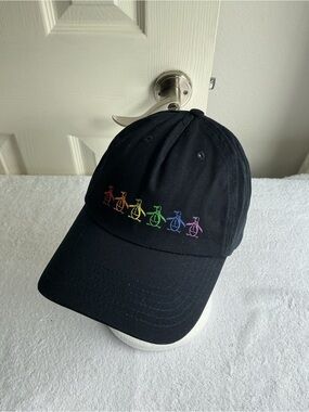 Original Penguin Navy Cap with Multicolor Penguin Detail